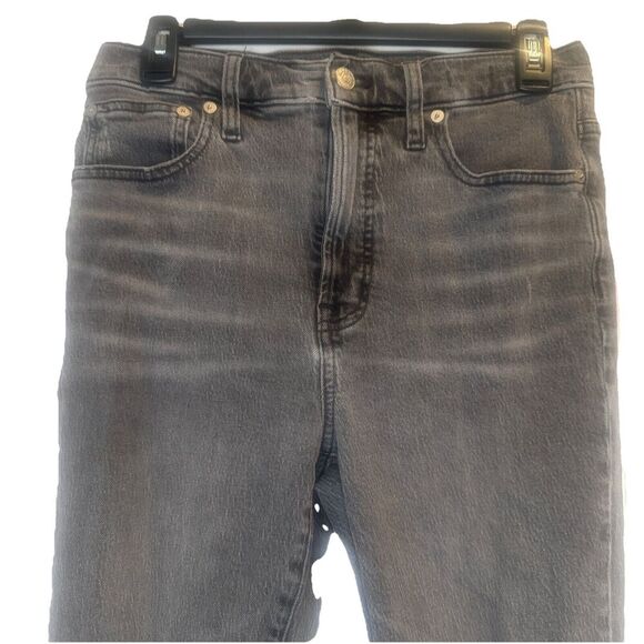 Madewell Women’s Perfect Vintage High Rise Tapered Raw Hem Conser/Gray Jeans-27 - Picture 2 of 11